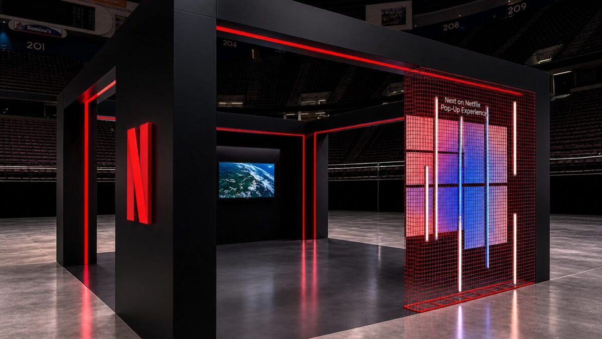 Netflix Trade Show Booth at the Meadowlands