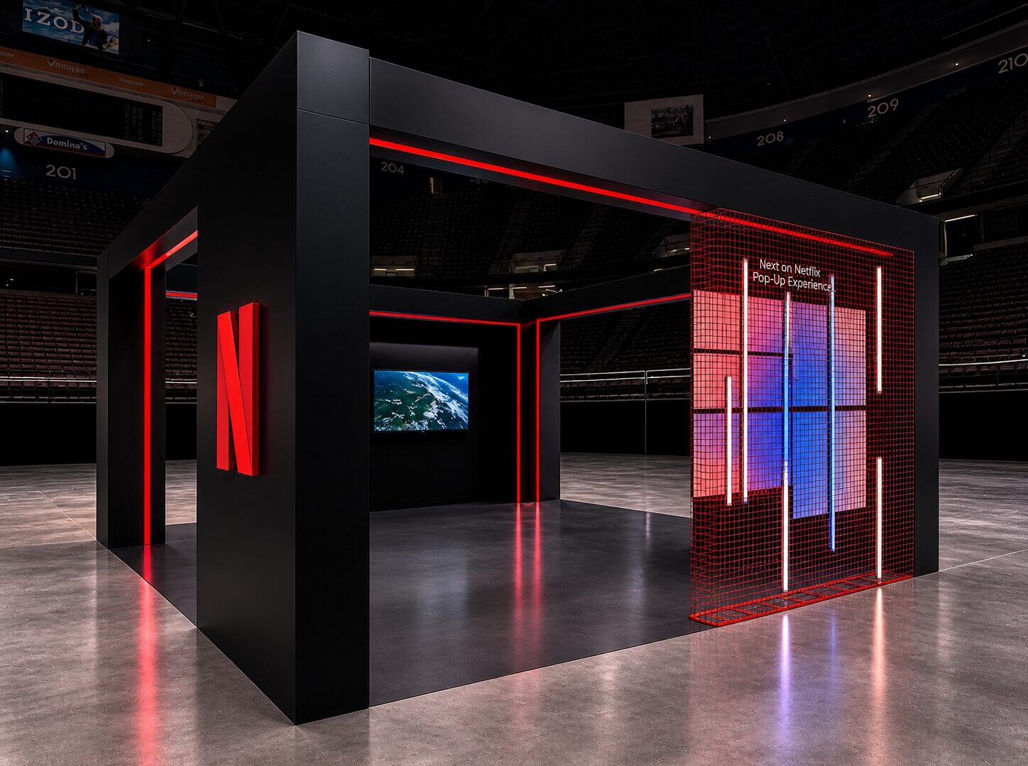 Netflix Trade Show Booth at the Meadowlands