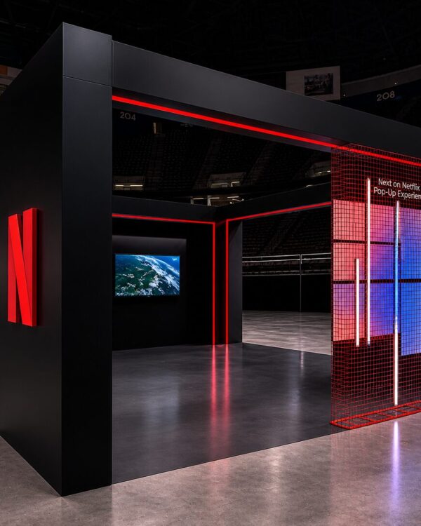 Netflix Trade Show Booth at the Meadowlands